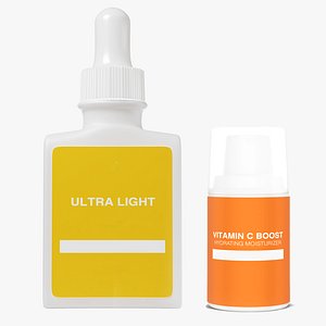 Liquid Sanitizer Bottle Collection- 3D Model Ready Render in BLENDER 3D model