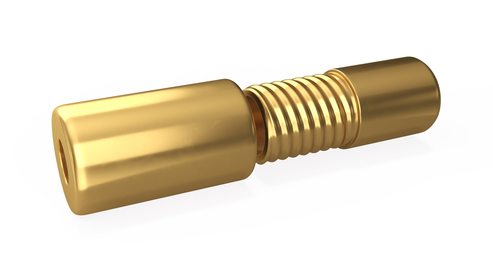 Gold Mystery Jewelry Clasp 3D model preview