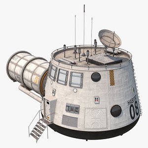 Space Colonization Habitation Pod 08 Clean and Dirty