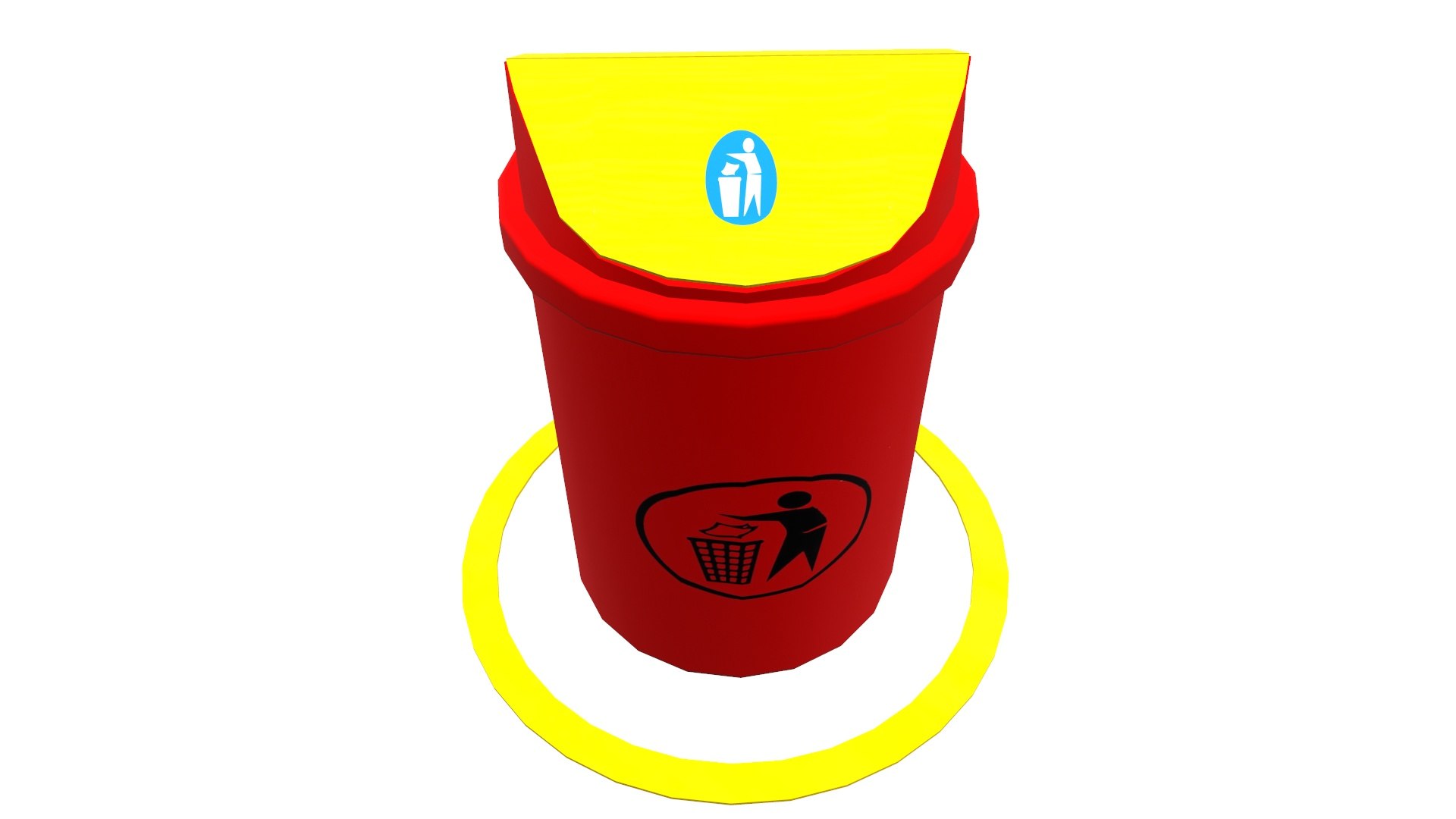 Dustbin 3D Model - TurboSquid 2290792