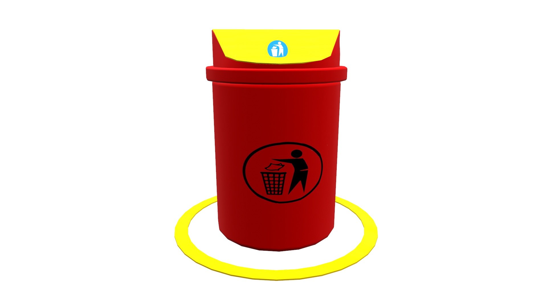 Dustbin 3D Model - TurboSquid 2290792