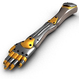 metallic arm 3D model