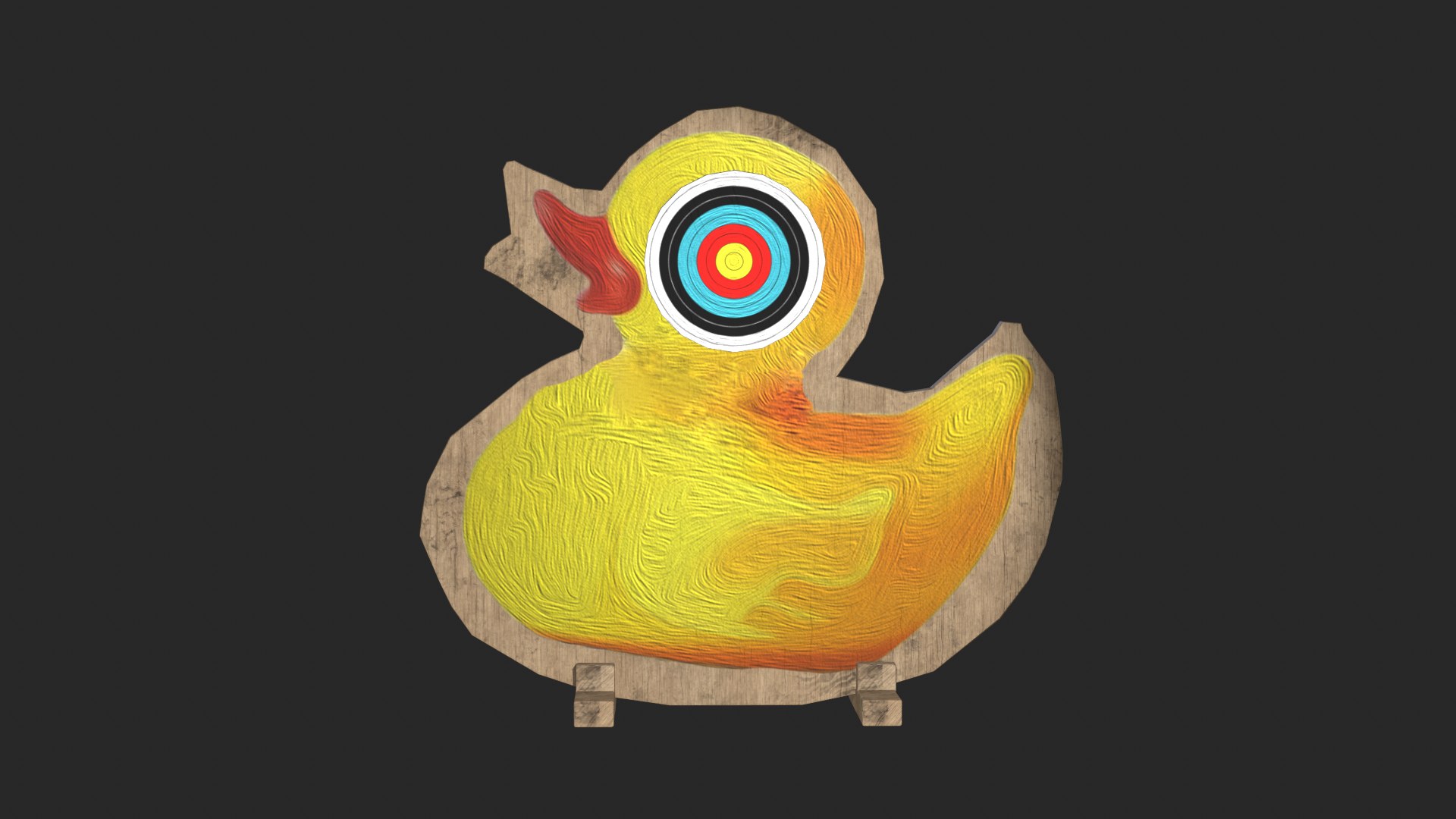 3D Model Ducky Archery Target - TurboSquid 1886182