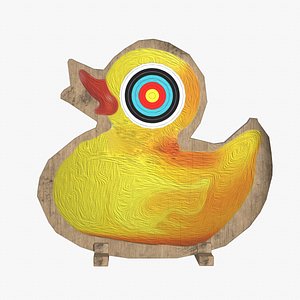 3D model Ducky archery target
