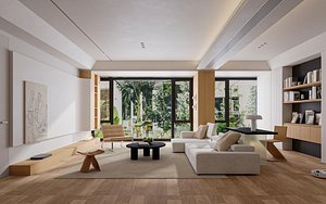 Modern living room 3D model