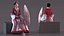Rigged Traditional Style Chinese Man Woman and Boy Collection for Cinema 4D