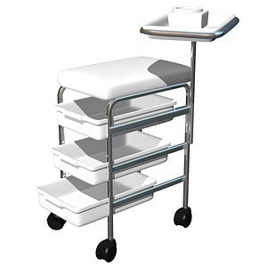 3d obj pedicure trolley chair