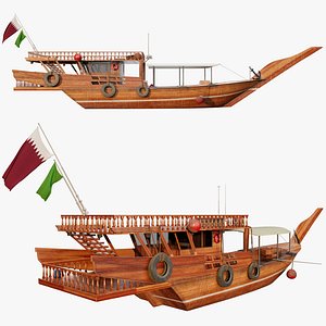Dhow Boat 3D model