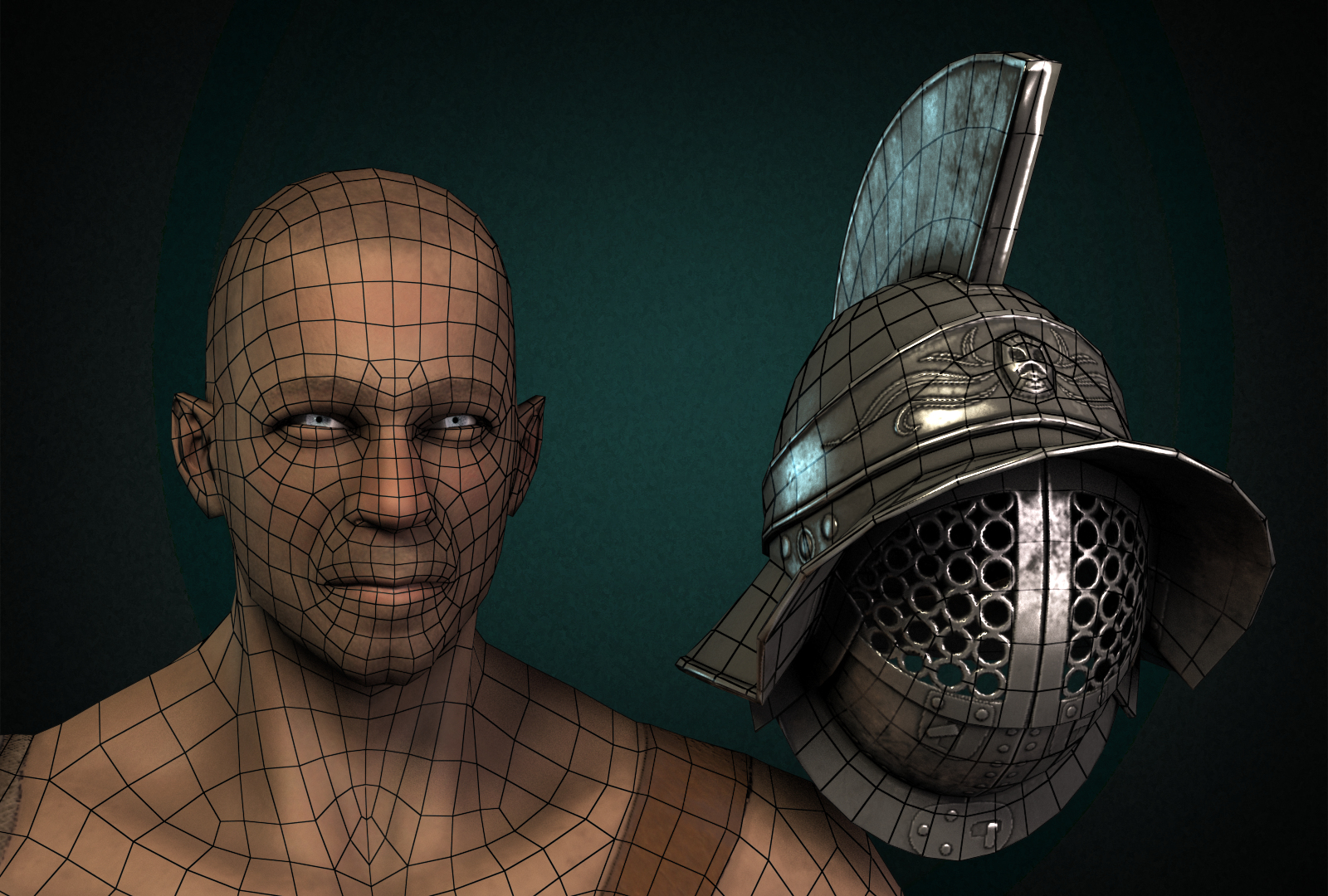 3d Murmillo Gladiator Model