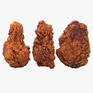 Realistic Chicken Fries 3D model