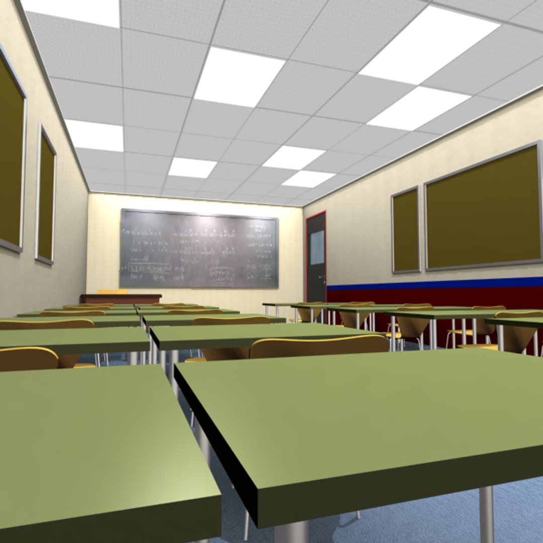 3D Classroom Class - TurboSquid 1232816