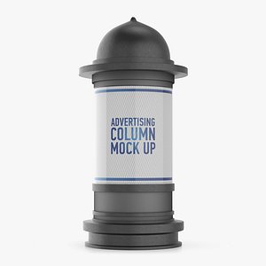 3d model advertising column
