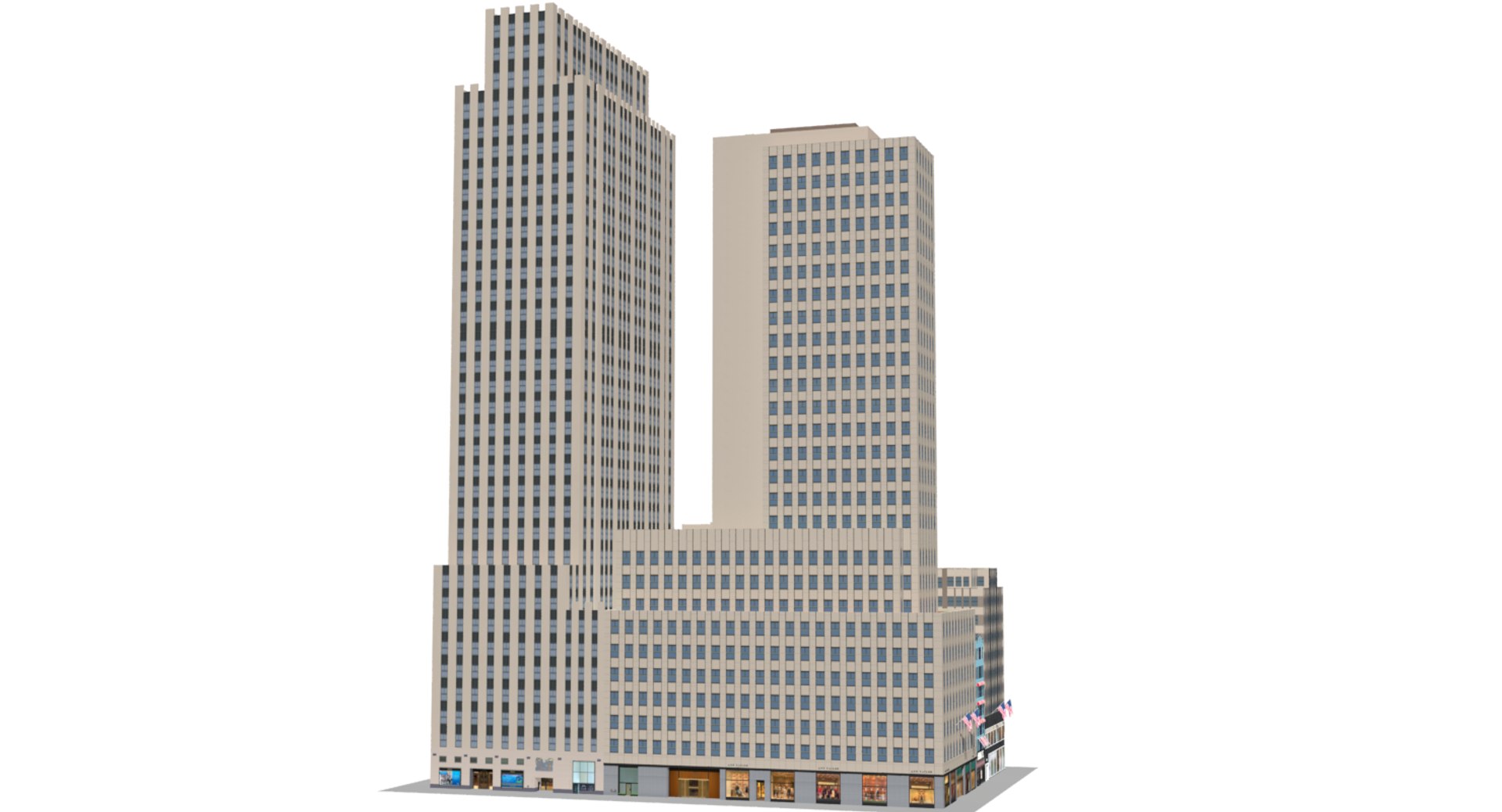 Rockefeller Center Hanover Time-life 3D - TurboSquid 1233103