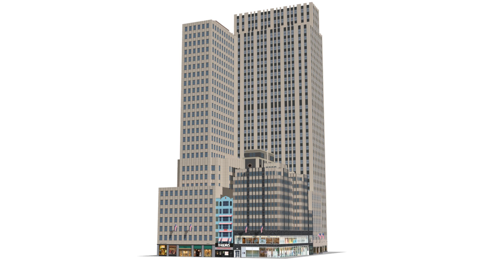 Rockefeller Center Hanover Time-life 3D - TurboSquid 1233103