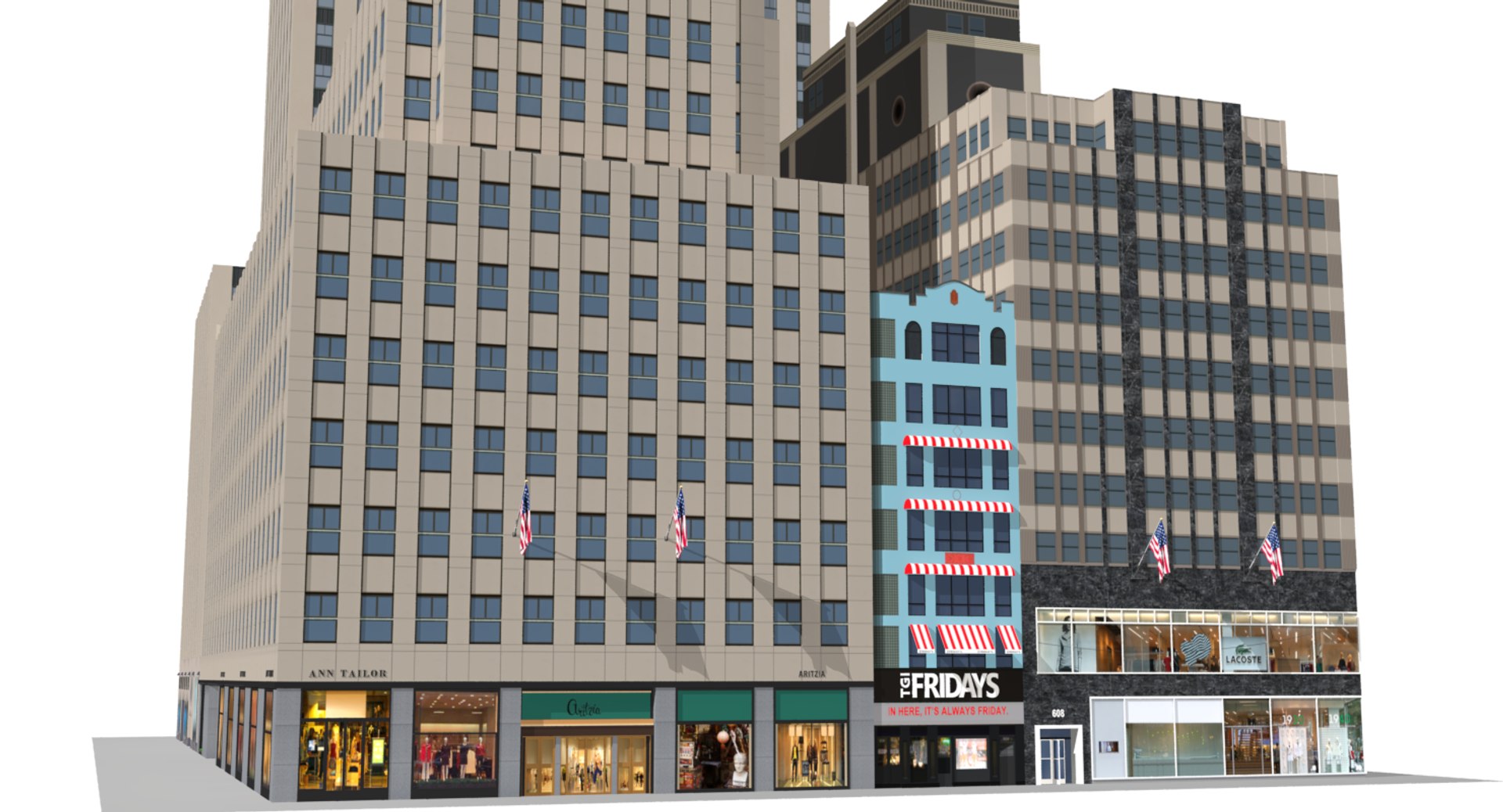 Rockefeller Center Hanover Time-life 3D - TurboSquid 1233103