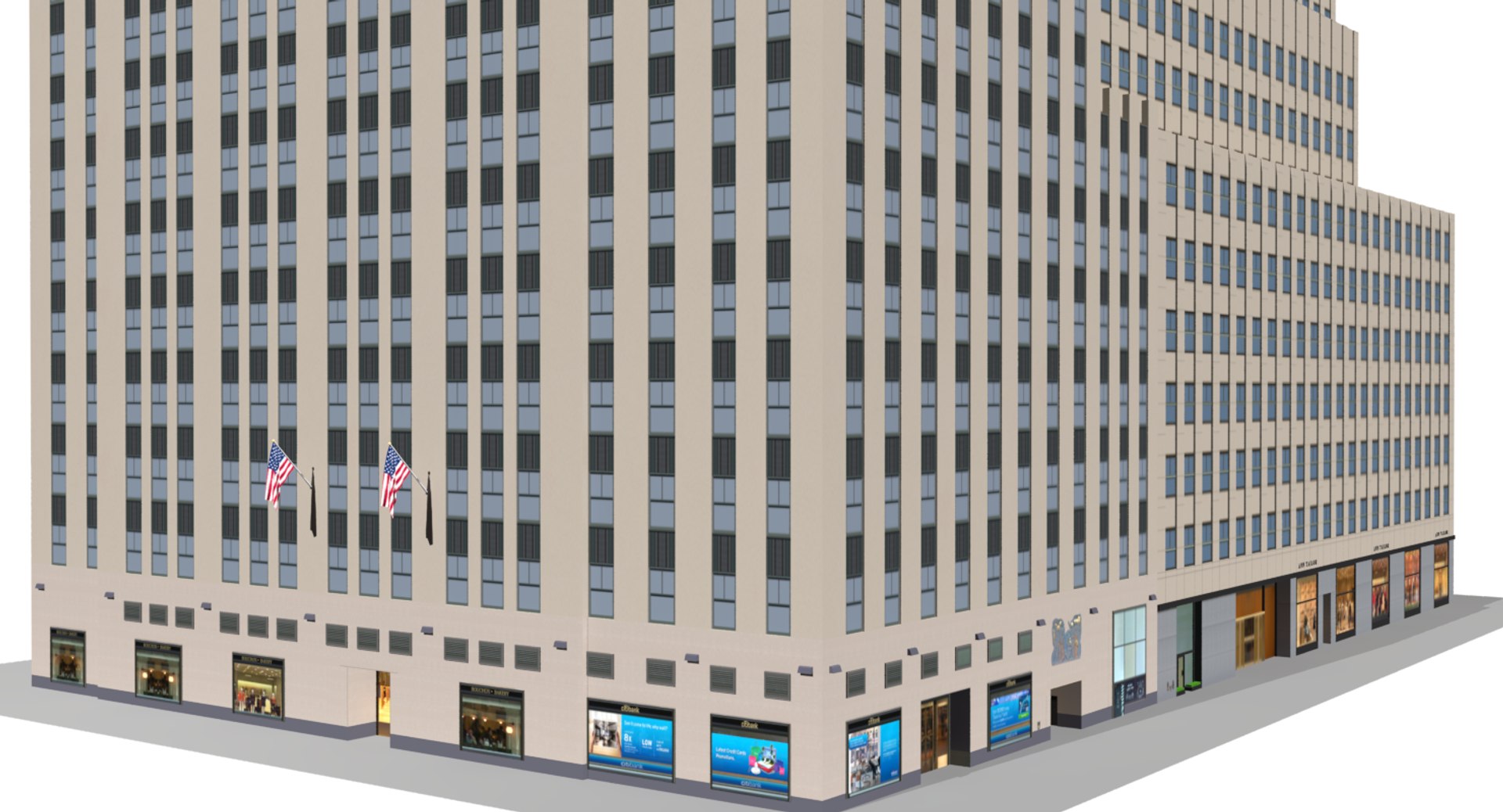 Rockefeller Center Hanover Time-life 3D - TurboSquid 1233103