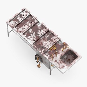 Mortuary Sink Table Blooded Surface