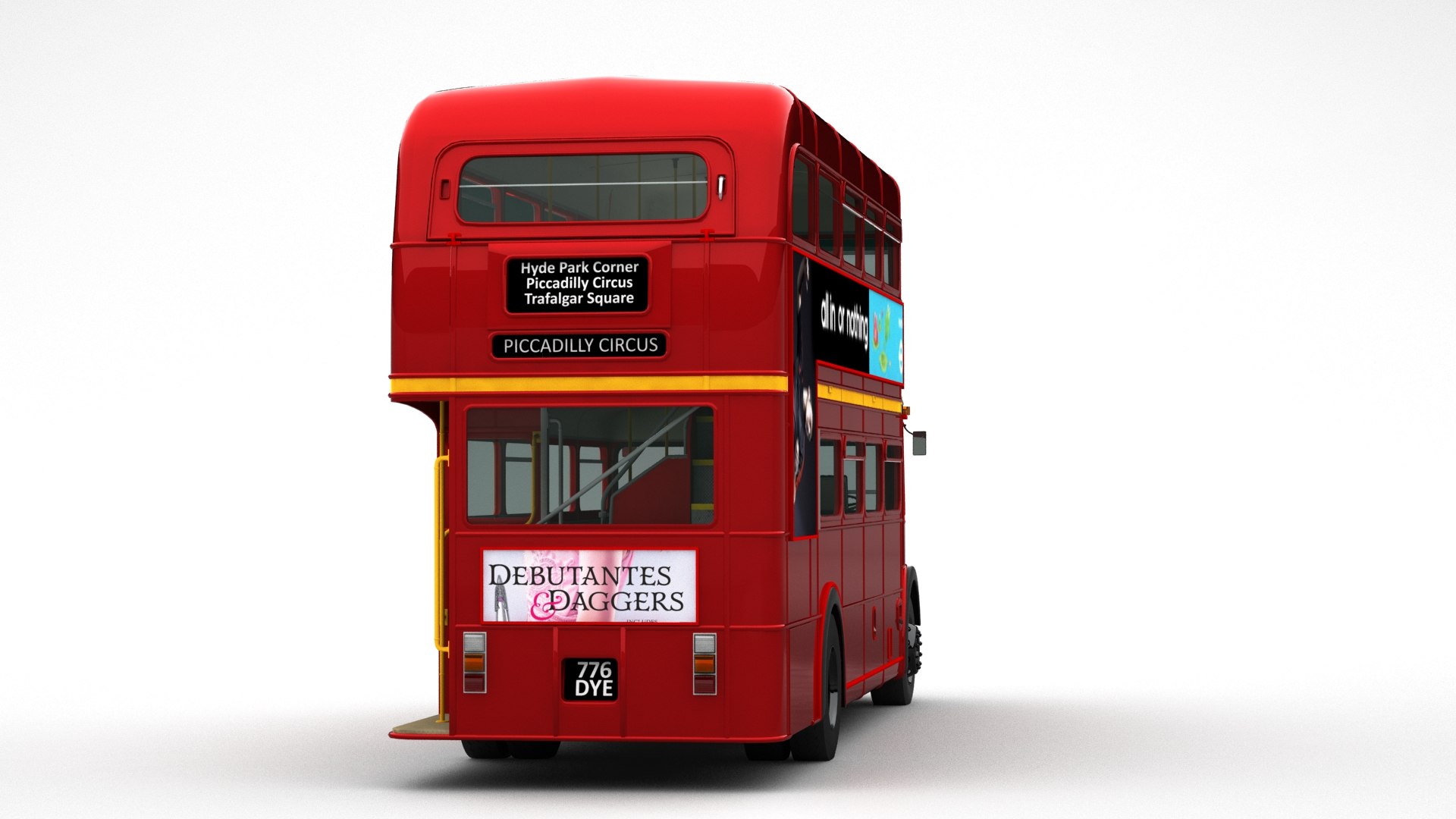 London Double Decker Bus model - TurboSquid 2010491