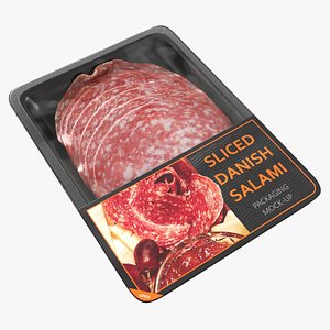 Danish Salami sliced in packaging