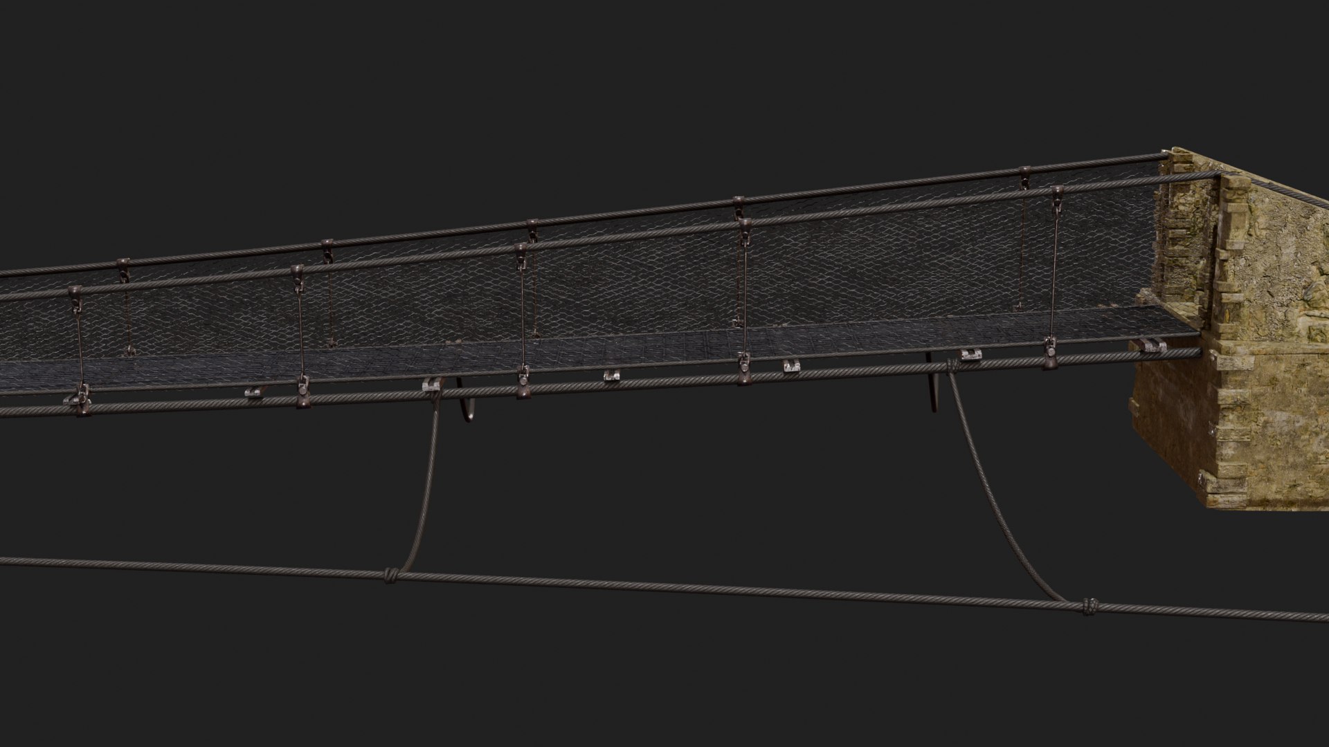 Realistic Suspension Rope Bridge 3D model https://p.turbosquid.com/ts-thumb/6r/nVY1kF/6M/9/png/1774252885/1920x1080/fit_q87/2a688bbdac6d88bf9d972062201e28857cedd417/9.jpg