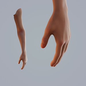 dark skin hand