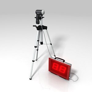 radar gun baseball 3d model