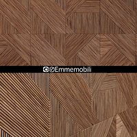 Emmemobili STRIPES BOISERIEwalnut panels