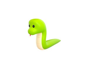 3D model Character292 Snake
