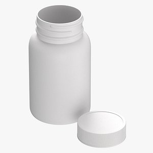 plastic bottle pharma 75ml 3D model