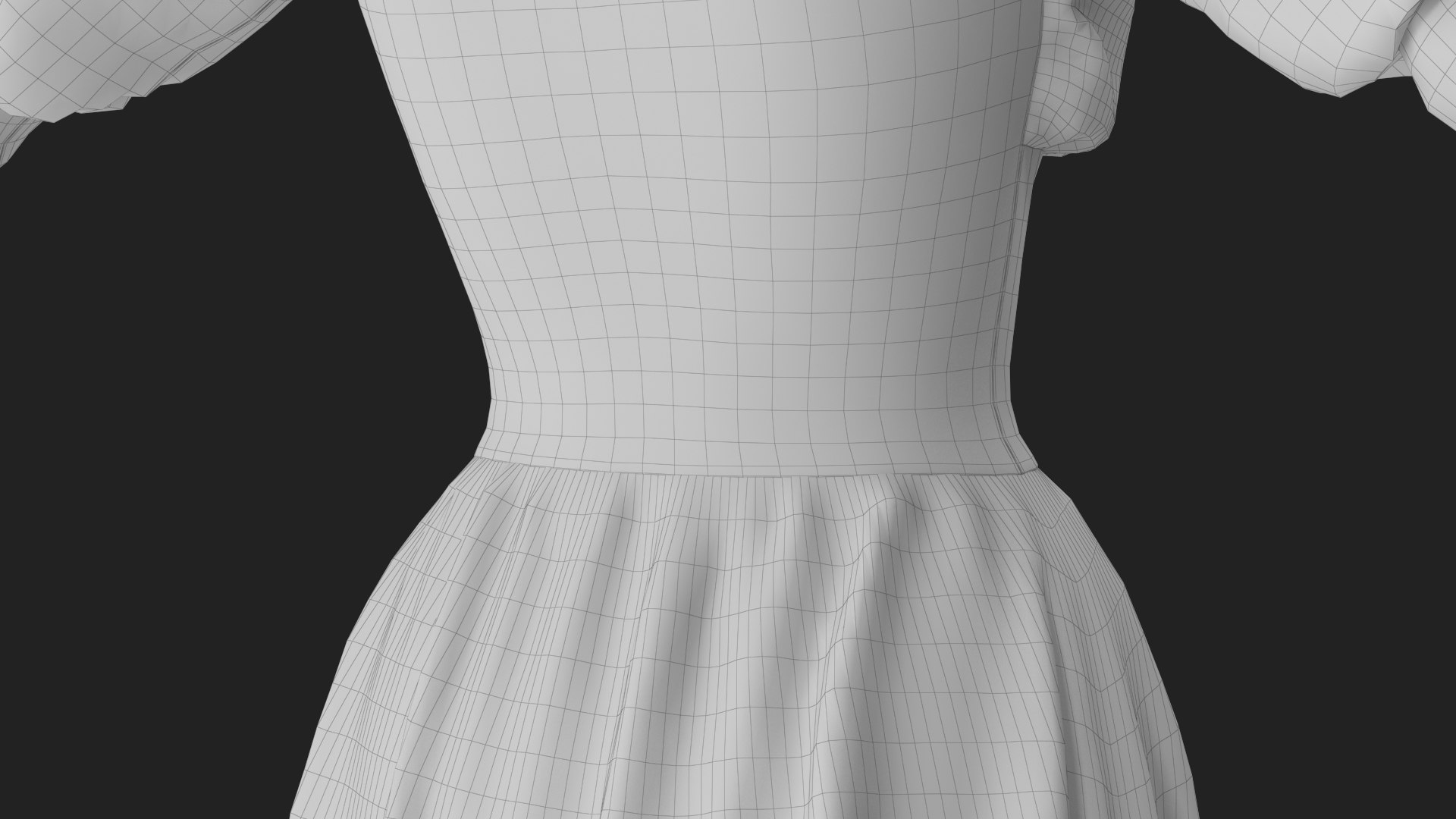 Dress 3D model https://p.turbosquid.com/ts-thumb/6r/zvYbwS/Ie/wireframe_13/jpg/1693290019/1920x1080/fit_q87/ed633b54b02bbd96daa35cd54b202ed2b493d135/wireframe_13.jpg