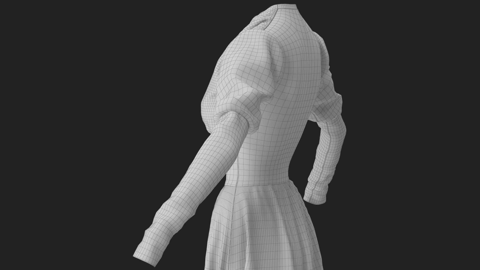 Dress 3D model https://p.turbosquid.com/ts-thumb/6r/zvYbwS/Vv/wireframe_09/jpg/1693289947/1920x1080/fit_q87/27e0b030e60c79ea0ce02929208b89da051d5f3b/wireframe_09.jpg