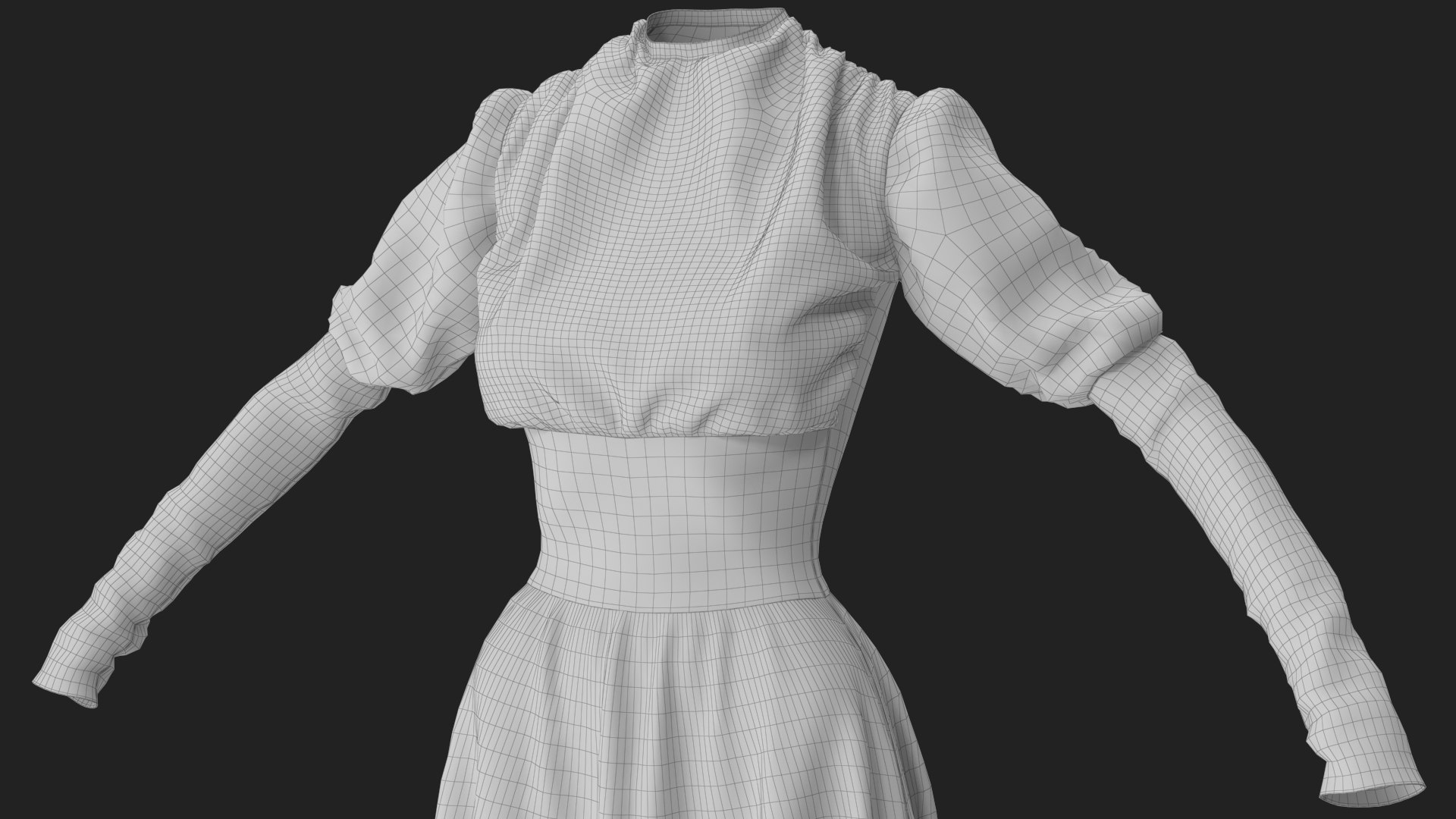 Dress 3D model https://p.turbosquid.com/ts-thumb/6r/zvYbwS/pn/wireframe_06/jpg/1693289929/1920x1080/fit_q87/37200480d40a0349fda5e7346d0d4770d94ca4f8/wireframe_06.jpg