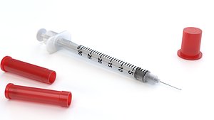 3D Insulin Syringe 03 mL