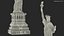 Golden Statue of Liberty Statuette