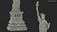 Golden Statue of Liberty Statuette