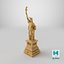 Golden Statue of Liberty Statuette