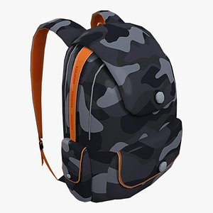 3D backpack 3D model