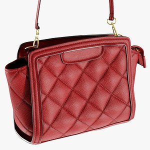 realistic ladies handbag 3D model