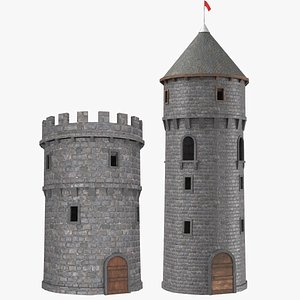 real castle towers model