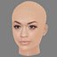 Rita Ora Head - No Hair - Low poly head for game