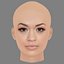 Rita Ora Head - No Hair - Low poly head for game