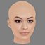 Rita Ora Head - No Hair - Low poly head for game