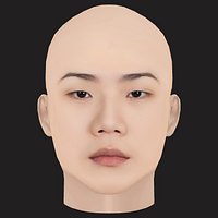 Low Poly Changmo Rapper Head