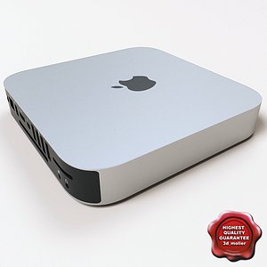 3d apple mac mini v2 model