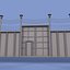 3d prison wall model