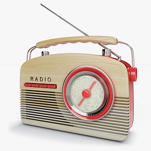 vintage fifties radio 3D model