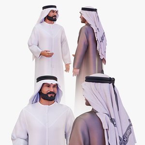 Arab People Talking 3D Model 3D model