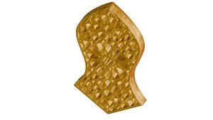 3D 3D Naqsh e Nalain e Paak of Holy Prophet Muhammad PBUH  4K Transparent 3D 360 Rotation model
