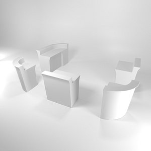 modular bar events 3D model
