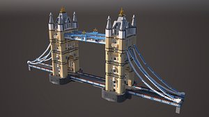 3D Tower Brigde   for train